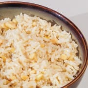 Brown Rice with Toasted Pine Nuts