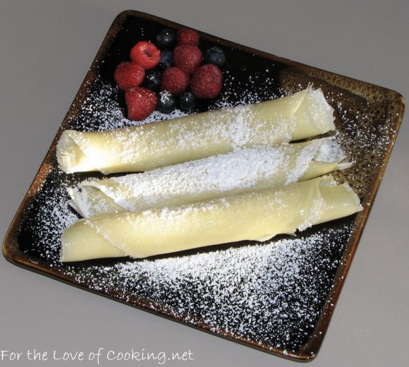 Crepes with Melted Butter and Powdered Sugar