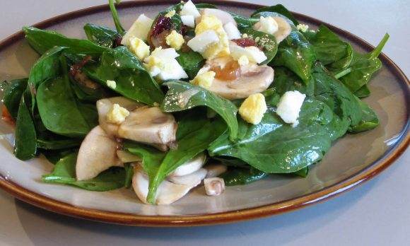 Wilted Spinach Salad