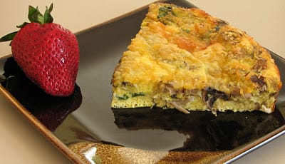 Mushroom, Spinach, and Sausage Frittata