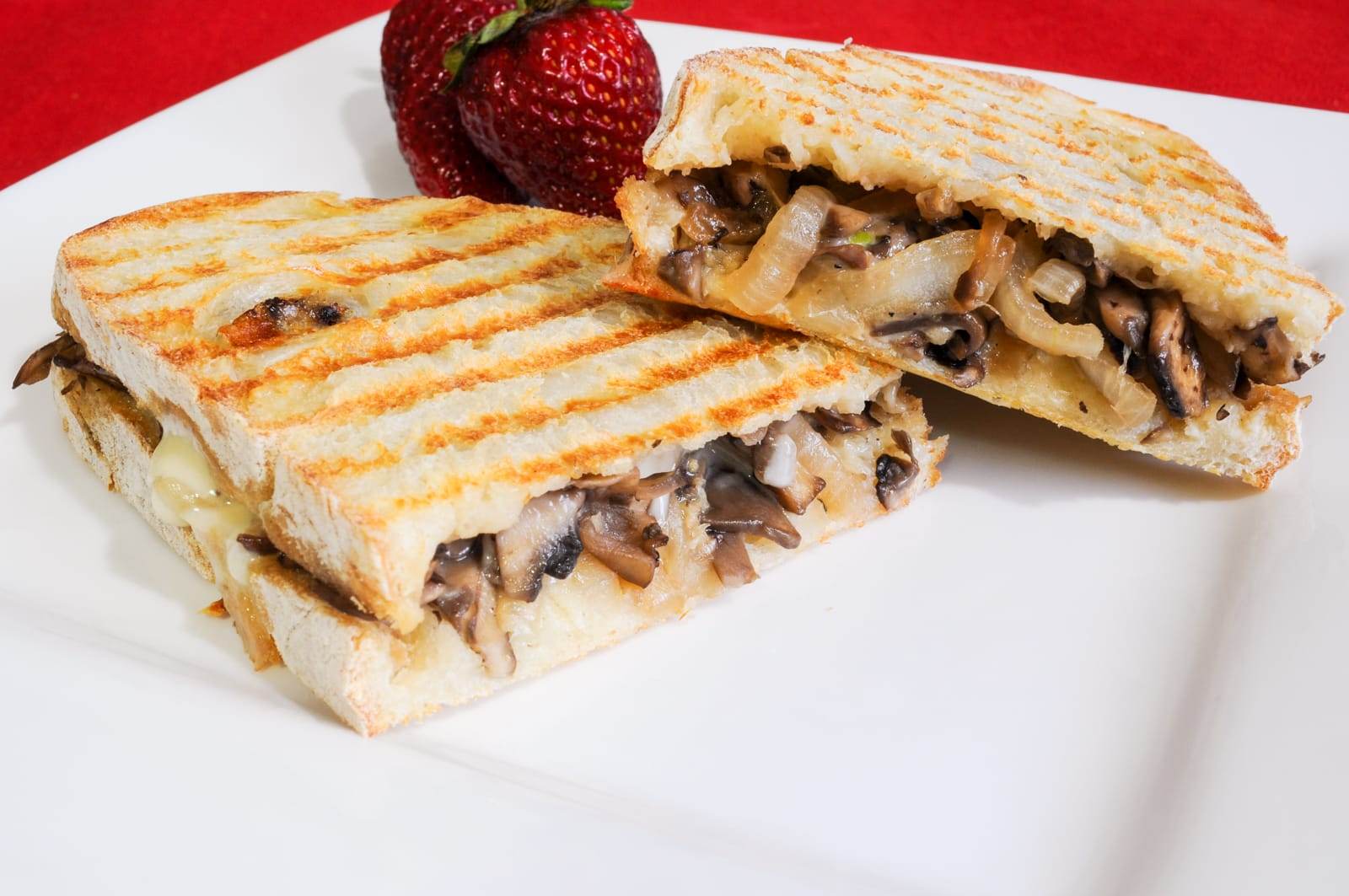 Caramelized Portobello and Onion Panini with Chaumes