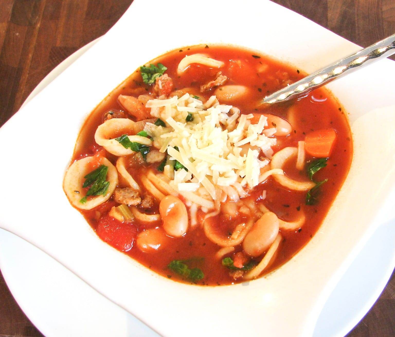 Minestrone with Turkey Italian Sausage For the Love of Cooking