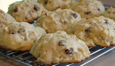 Banana, Coconut, Chocolate Chip and Walnut Cookies