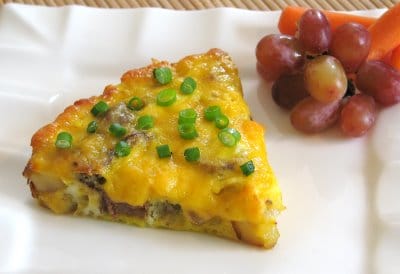 Potato, Turkey Sausage, and Mushroom Frittata