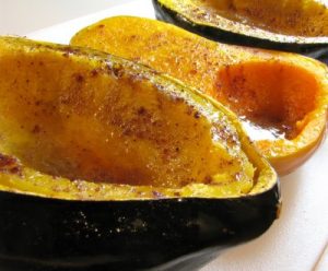 Baked Butternut Squash and Acorn Squash