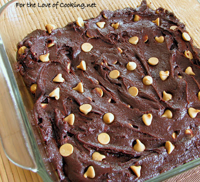Cocoa Brownies with Peanut Butter Chips