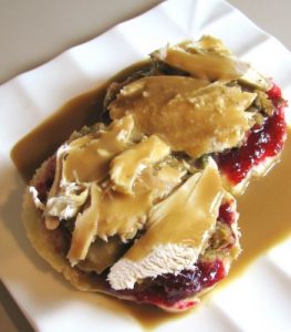 Open Faced Turkey Sandwich