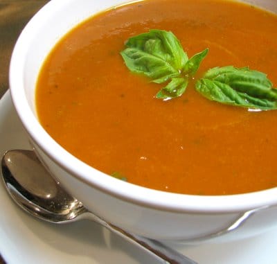 Roasted Tomato and Basil Soup