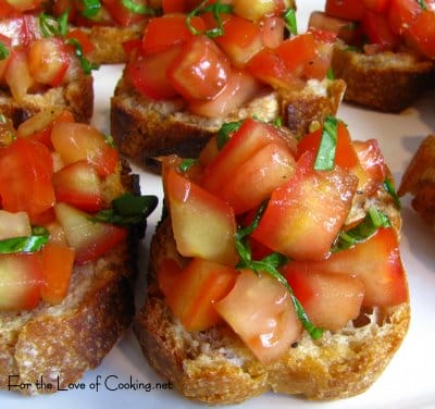 Bruschetta with Tomato and Basil