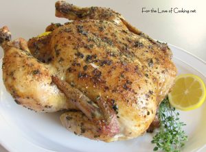 Lemon and Fresh Thyme Roasted Chicken