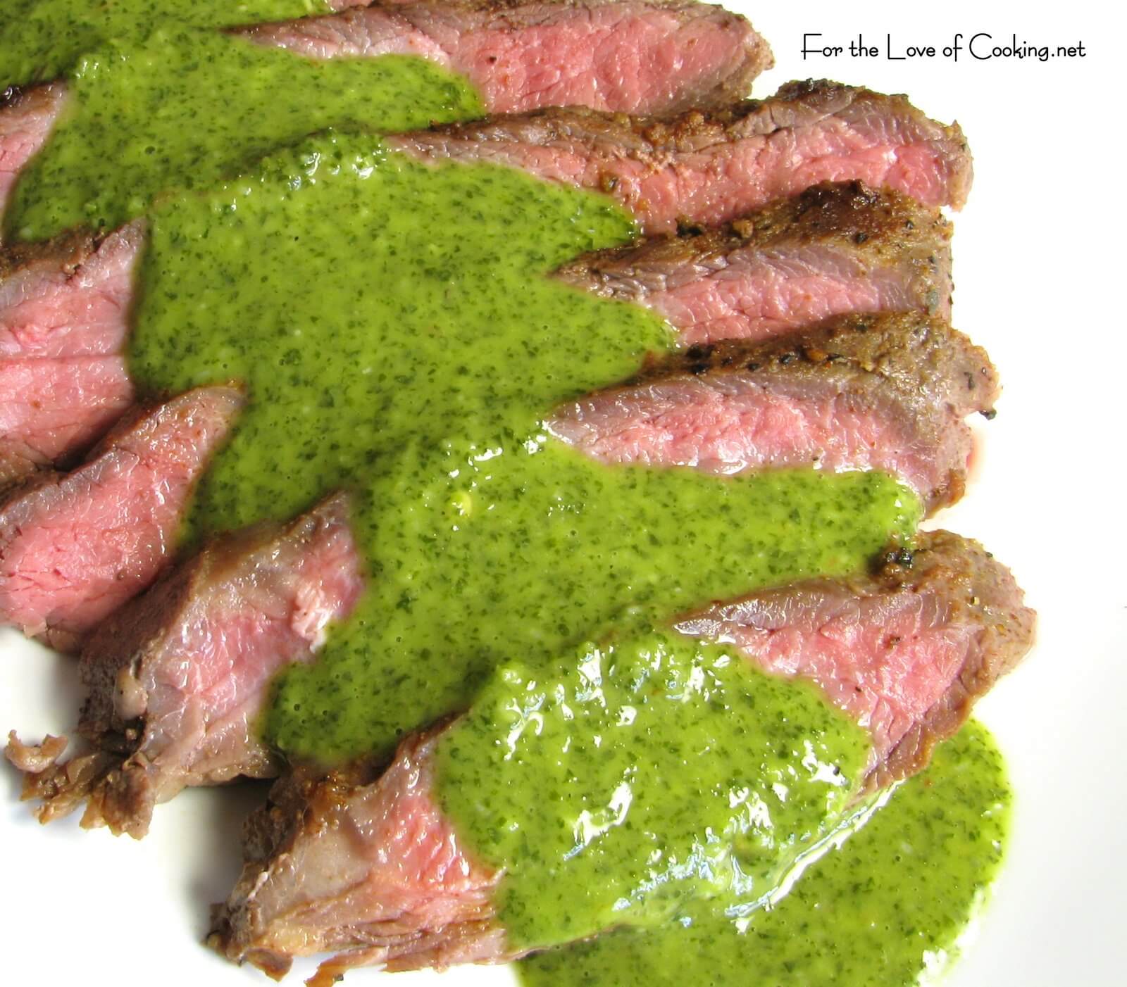 Flank Steak with Chimichurri Sauce