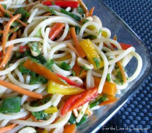 Spicy Peanut Asian Noodle Salad