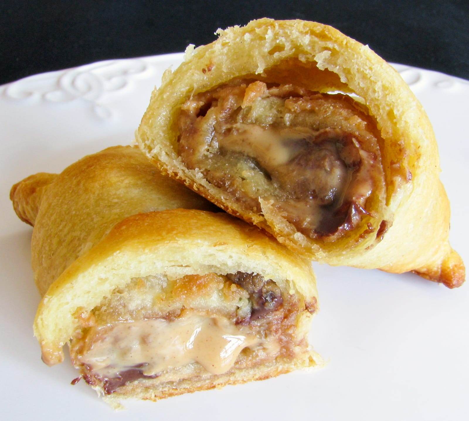 Chocolate and Peanut Butter Filled Crescent Rolls