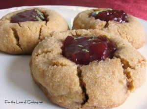 Peanut Butter and Jelly Thumbprints