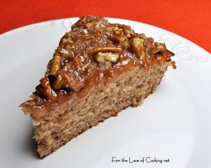 Banana Coffee Cake with Coconut Pecan Frosting