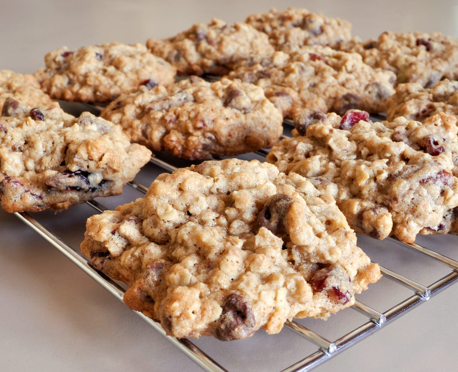 Oatmeal, Chocolate Chip, Craisin and Pecan Cookies