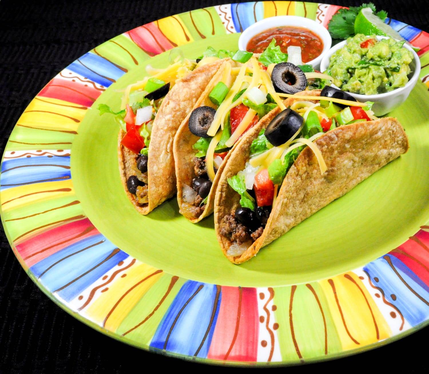 Ground Beef and Black Bean Tacos