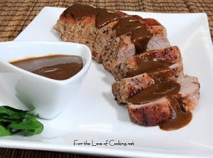 Pork Tenderloin with Roasted Garlic Vinaigrette