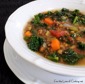 Lentil, Kale and Bacon Soup