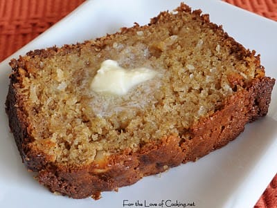 Coconut, Macadamia Nut, and White Chocolate Banana Bread