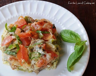 Vegetable Pie with a Zucchini Crust