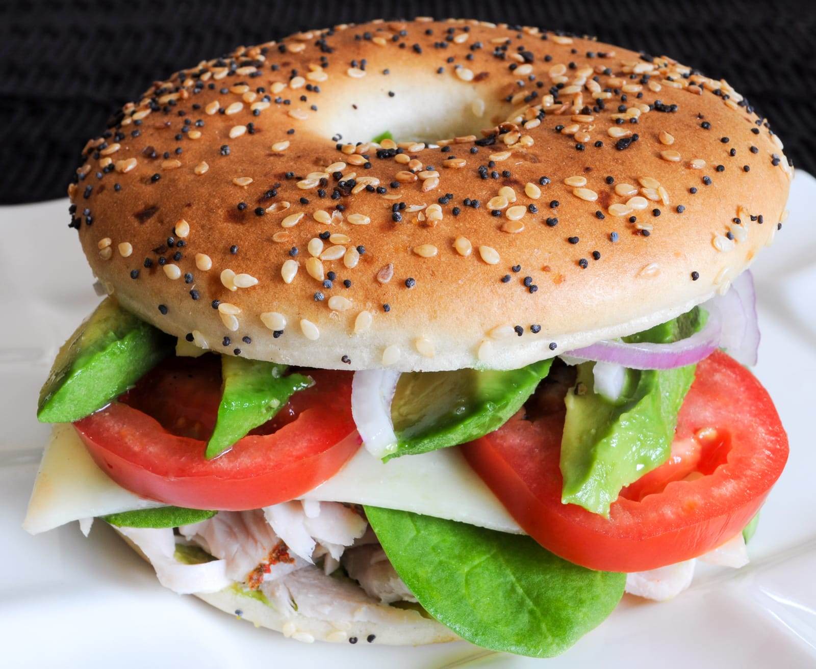 Turkey, Havarti, and Avocado Bagel Thin Sandwich