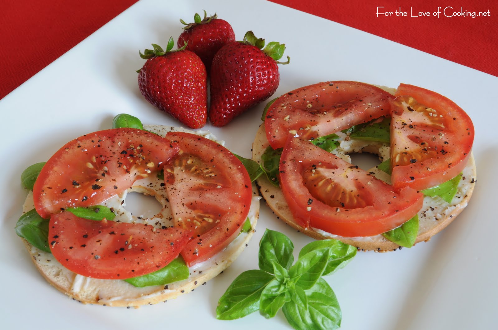 Tomato and Basil Sandwich with a Twist
