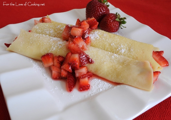 strawberry crepe cookie topping