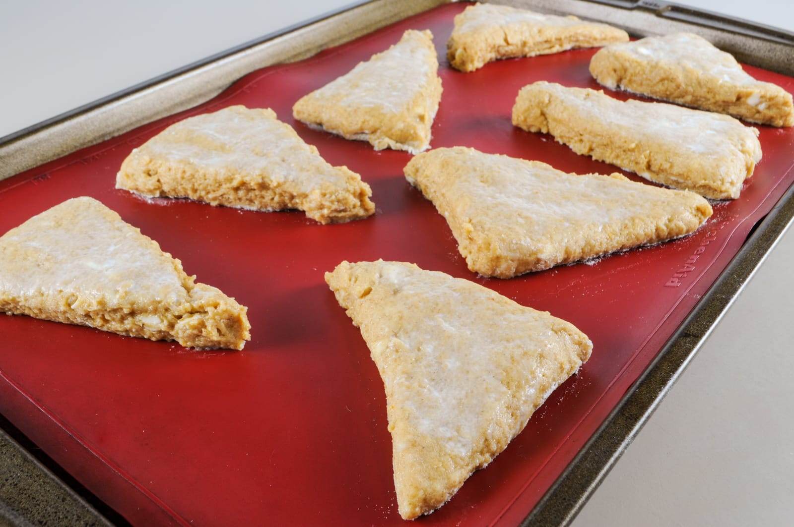 Pumpkin Scones with Spiced Glaze