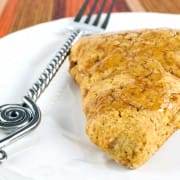 Pumpkin Scones with Spiced Glaze