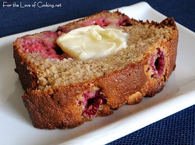 Banana Raspberry And White Chocolate Chip Bread For The Love Of Cooking