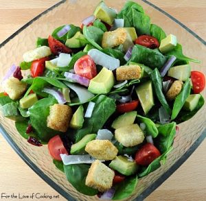 Spinach and Avocado Salad