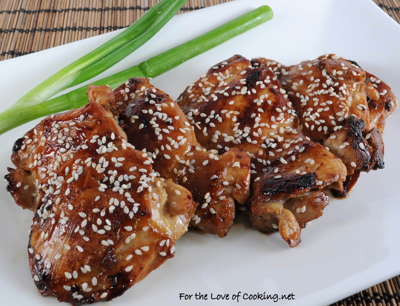 Teriyaki Chicken Thighs For The Love Of Cooking