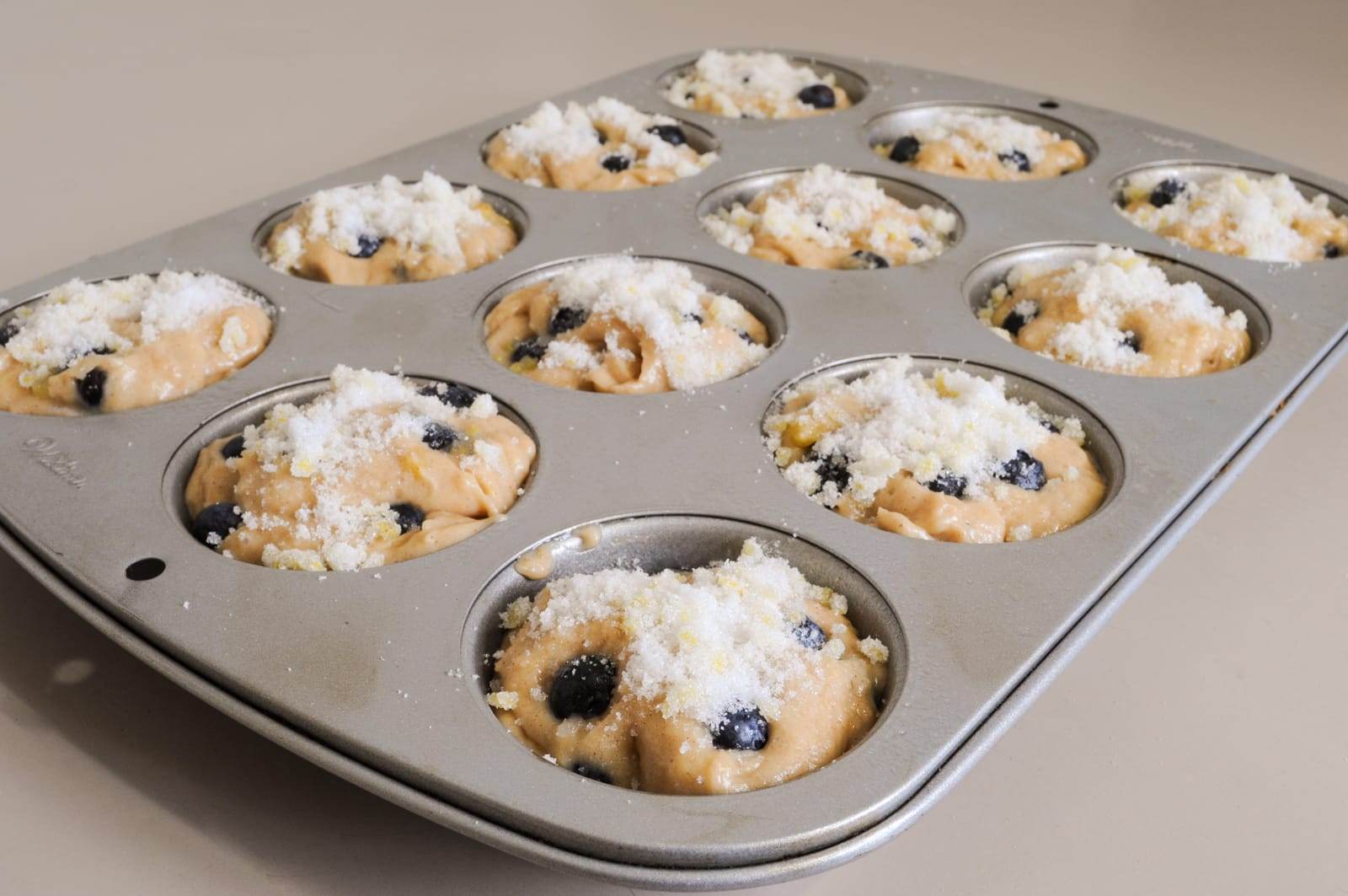 Banana, Blueberry, and Lemon Muffins