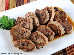 Pork Medallions with Cider Sauce