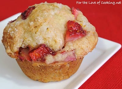 Banana, Strawberry, and Orange Muffins