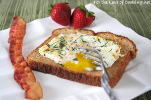 Herb Baked Eggs over Toast