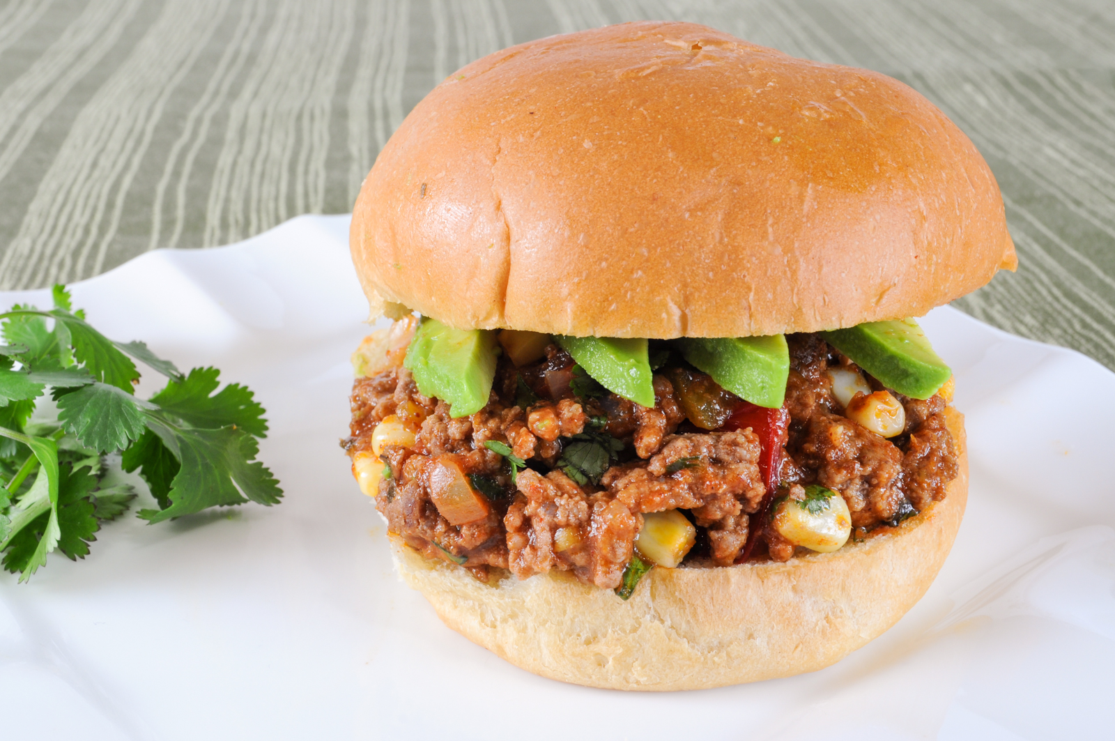 Southwestern Sloppy Joes with Avocado Slices | For the Love of Cooking