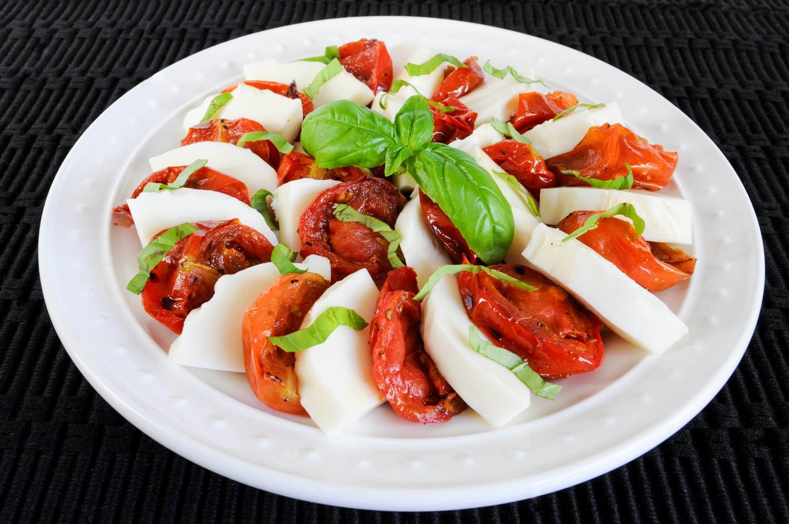 Roasted Tomato Caprese Salad