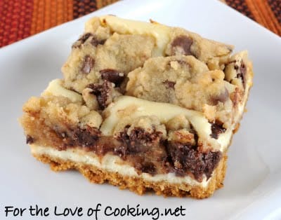 Cookie Dough Cheesecake Bars