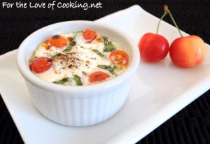 Caprese Baked Eggs