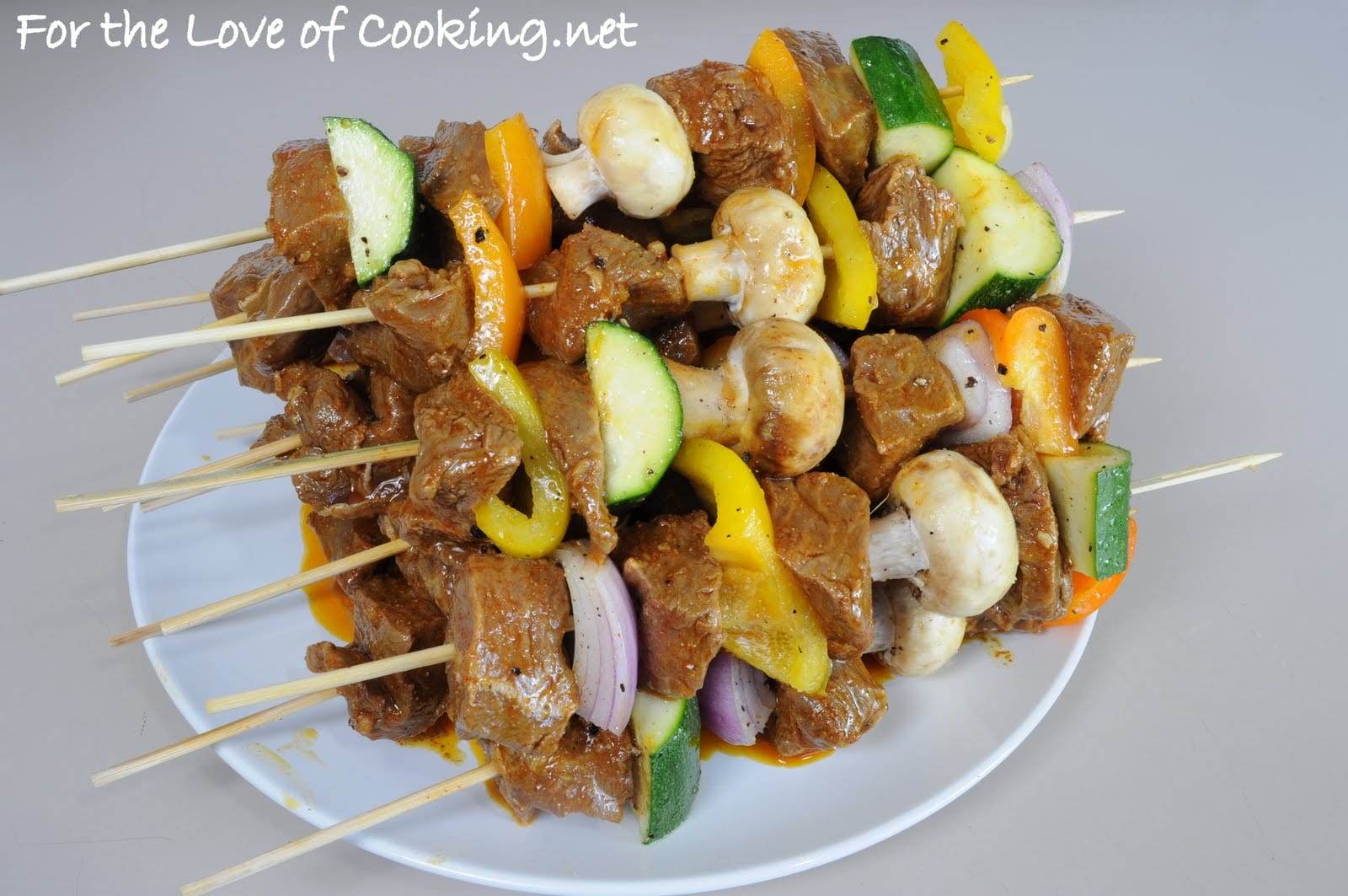 Spicy Steak Kebabs