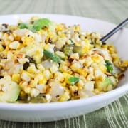 Grilled Corn, Poblano, and Onion Salad with Lime Vinaigrette