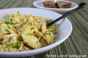 Caramelized Onion Scrambled Eggs