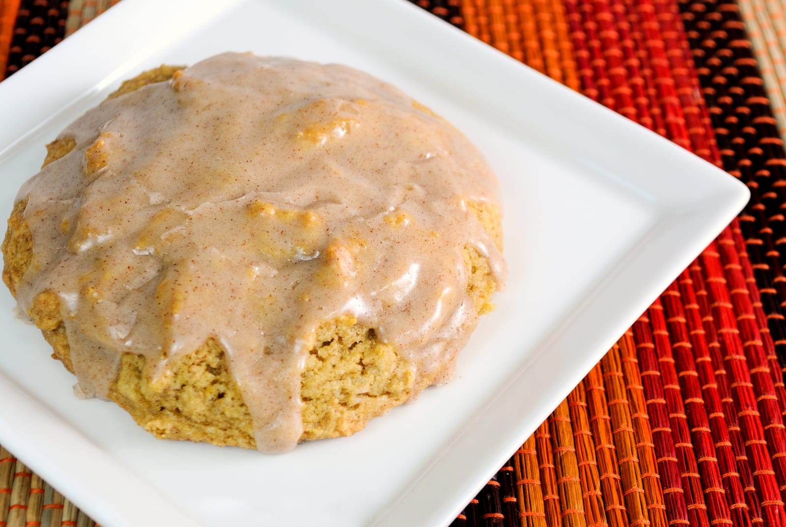 Pumpkin Cookies with Cinnamon Icing