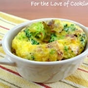 Mini Baked Frittata with Broccoli, Bacon, and Sharp Cheddar