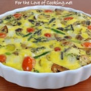 Roasted Vegetable and Swiss Cheese Baked Frittata