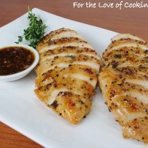 Maple-Mustard Glazed Chicken | For The Love Of Cooking