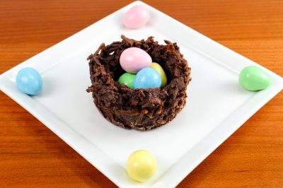 Coconut and Chocolate Nests