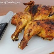 Mustard and Garlic Spatchcocked Chicken